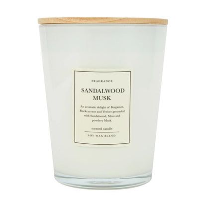 XL Sandalwood Musk Soy Wax Blend Scented Candle - Anko