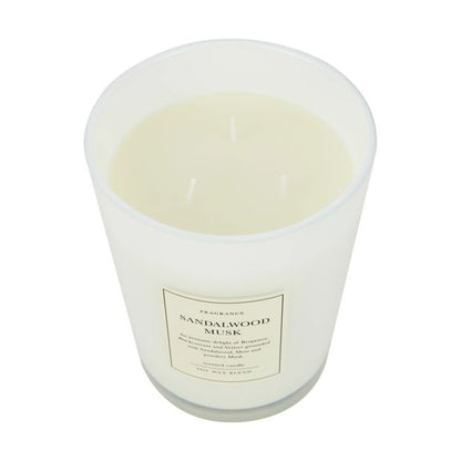 XL Sandalwood Musk Soy Wax Blend Scented Candle - Anko