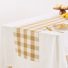 Natural Gingham Table Runner - Anko