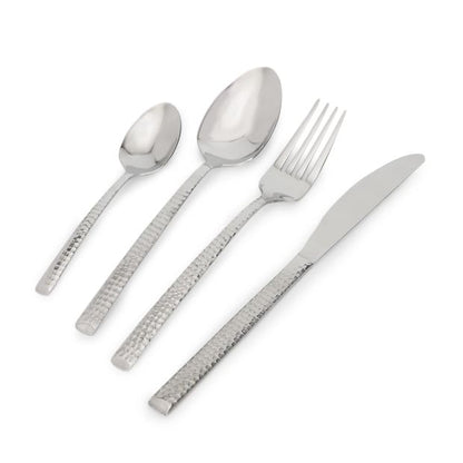 16 Piece Hammered Cutlery Set - Anko