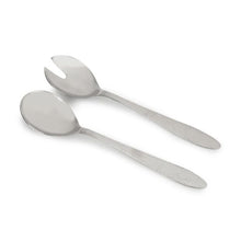 2 Pack Silver Hammered Salad Servers - Anko