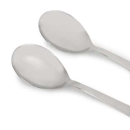 2 Pack Silver Hawthorne Serving Spoons - Anko