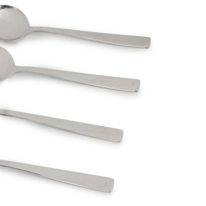 4 Pack Silver Hawthorne Soup Spoons - Anko