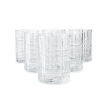 6 Pack Clear Harvey Tumbler Glasses - Anko