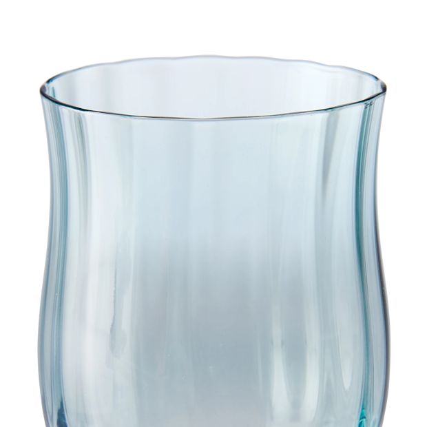 6 Two Tone Purple and Green Stemless Glasses - Anko