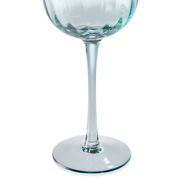 4 Two Tone Purple and Green Wine Glasses - Anko