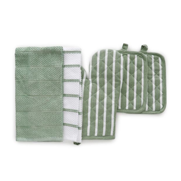 5 Piece Green Kitchen Set - Anko