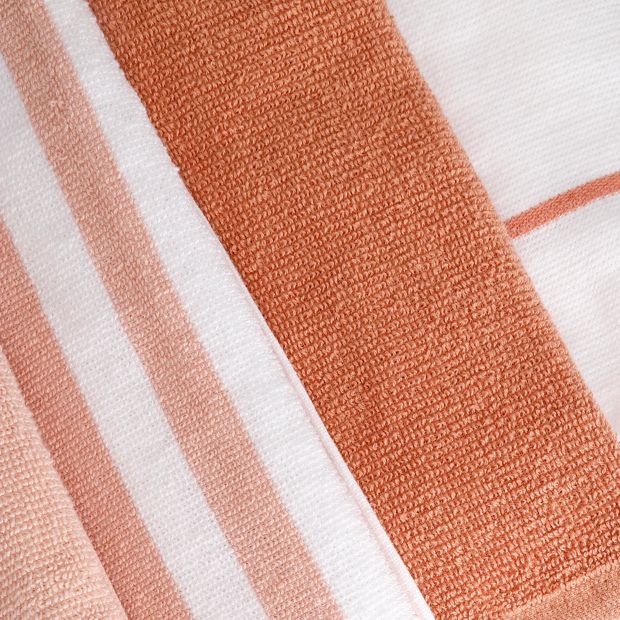 4 Pack Sunset Linear Terry Tea Towels - Anko