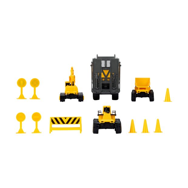 Lights and Sounds Construction Hauler Playset