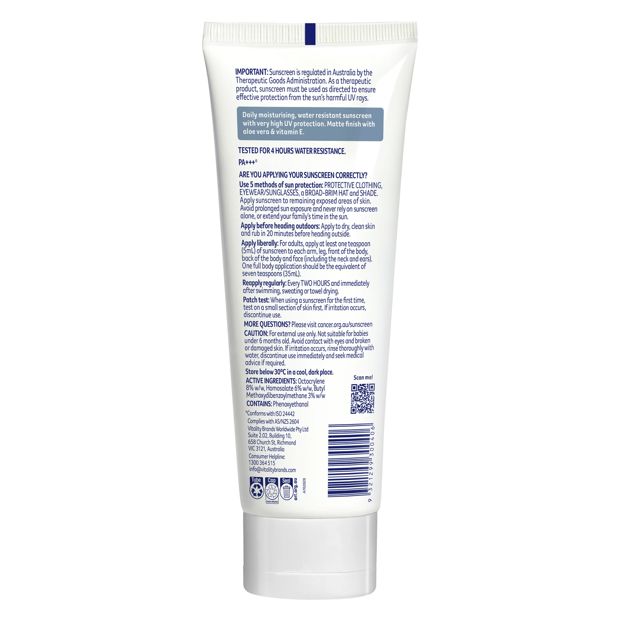 Cancer Council SPF50+ Daily Moisturiser 150ml - Aloe Vera and Vitamin E
