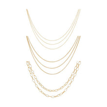 Jewellery Chain Set, Gold Look - Anko