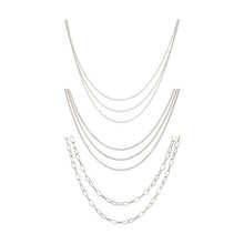 Jewellery Chain Set, Silver Look - Anko