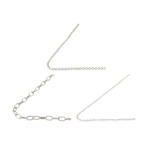 Jewellery Chain Set, Silver Look - Anko