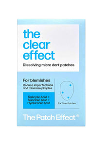 The Patch Effect 9 Piece The Clear Effect Dissolving Micro Dart Patches - Salicylic Acid, Succinic Acid and Hyaluronic Acid
