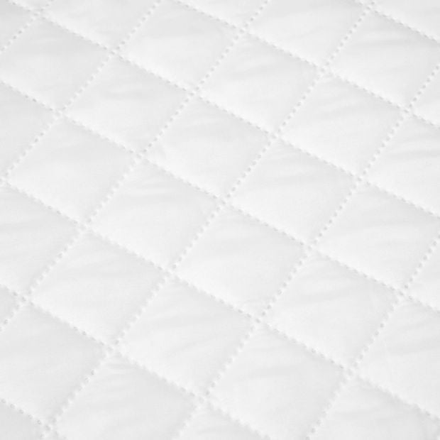Stain Resistant and Allergy Sensitive Mattress Protector, Double Bed, White - Anko