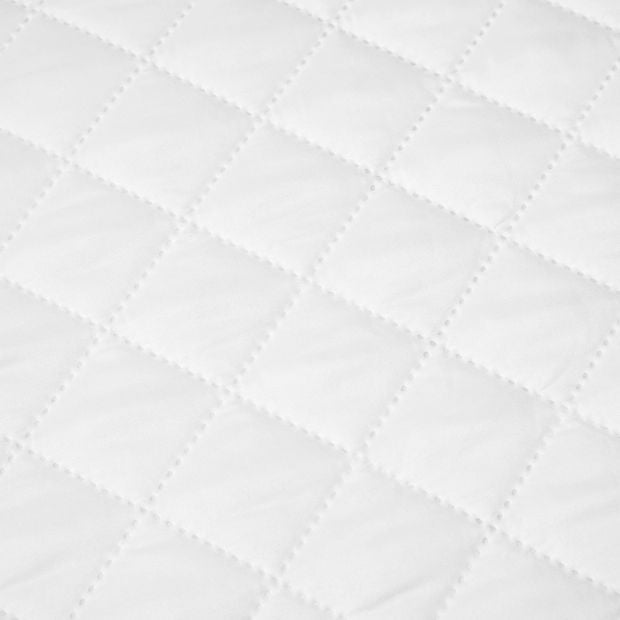 Stain Resistant and Allergy Sensitive Mattress Protector, Queen Bed, White - Anko