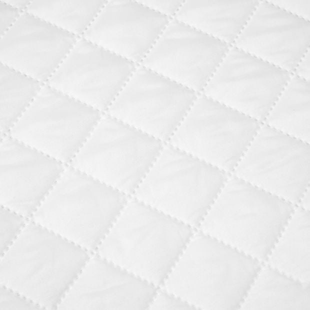 Stain Resistant and Allergy Sensitive Mattress Protector, King Bed, White - Anko