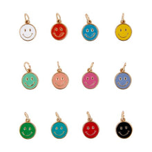12 Piece Jewellery Making Charms, Smiley Face - Anko