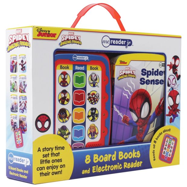 8 Pack Disney Junior Marvel Spidey and His Amazing Friends Board Books and Electronic Reader