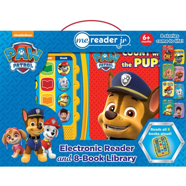 8 Pack Nickelodeon PAW Patrol Electronic Reader and Book Library