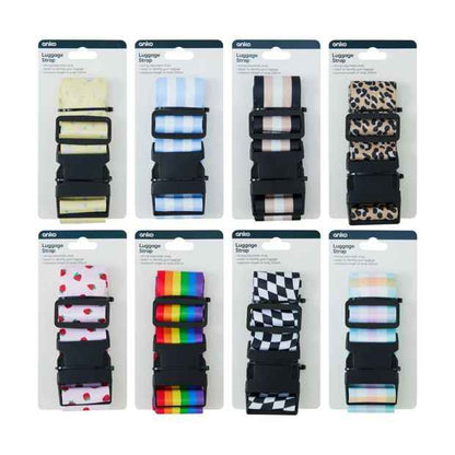 Adjustable Luggage Strap - Assorted Prints