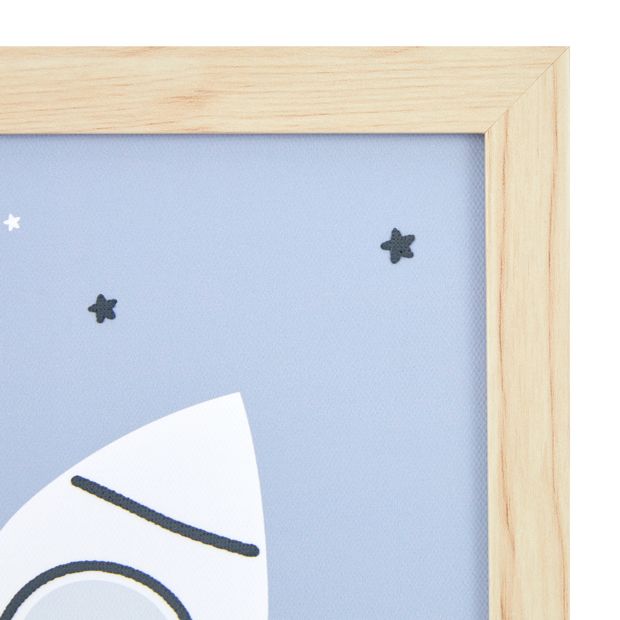 3 Pack Nursery Framed Canvas - Space - Anko