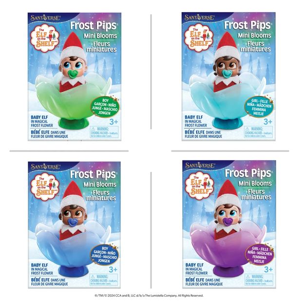 2 Piece Santaverse: The Elf on the Shelf Frost Pips Mini Blooms - Assorted