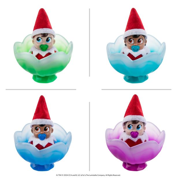 2 Piece Santaverse: The Elf on the Shelf Frost Pips Mini Blooms - Assorted