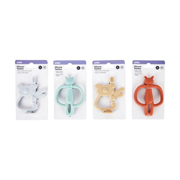 Silicone Teether, Assorted - Anko