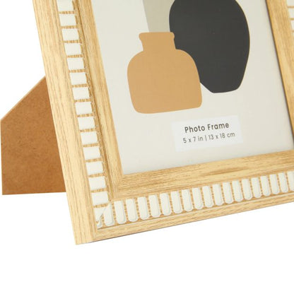 Tribal Photo Frame 5in. x 7in., Oak Look - Anko