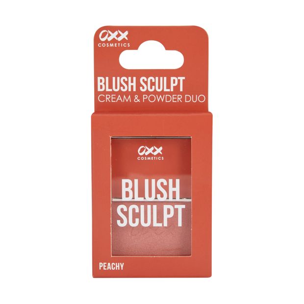 Cream and Powder Duo Blush Sculpt, Peachy - OXX Cosmetics