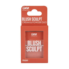 Cream and Powder Duo Blush Sculpt, Peachy - OXX Cosmetics
