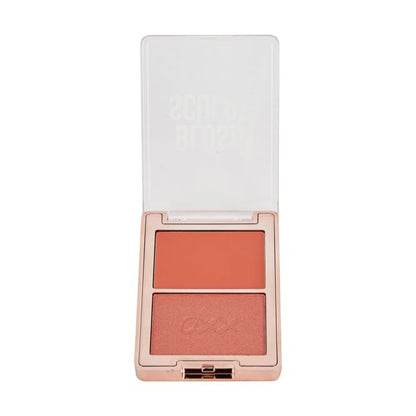 Cream and Powder Duo Blush Sculpt, Peachy - OXX Cosmetics