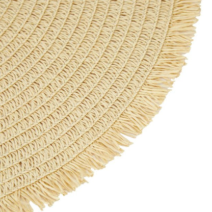 Sand Round Fringe Placemat - Anko