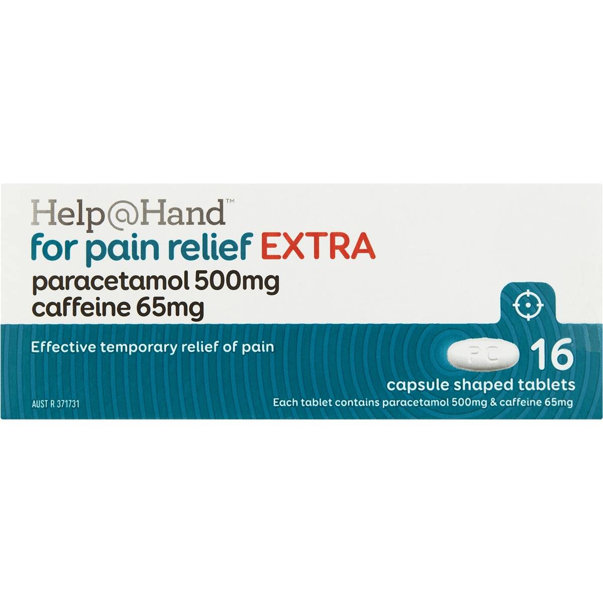 Help@Hand For Pain Relief EXTRA 500mg Tablets 16 pack