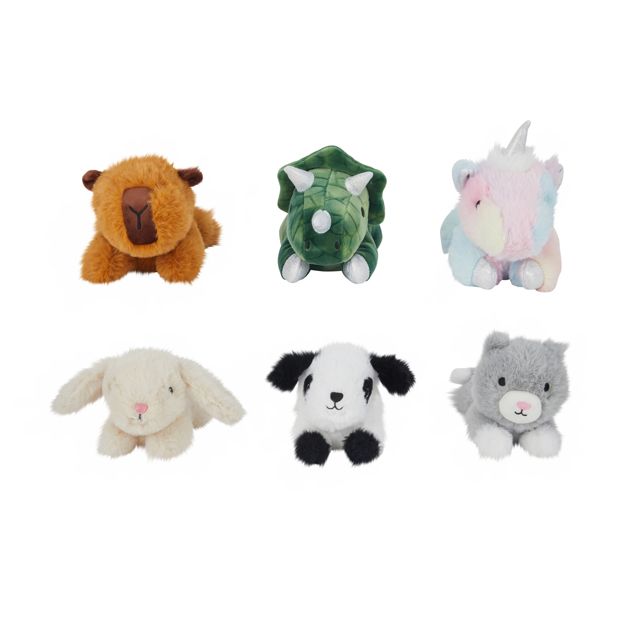Laying Beanie Animal Toy, Assorted - Anko