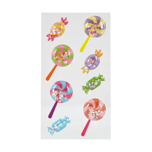 8 Piece Shaker Stickers, Candy - Anko