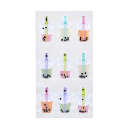 9 Piece Shaker Stickers, Bubble Tea - Anko