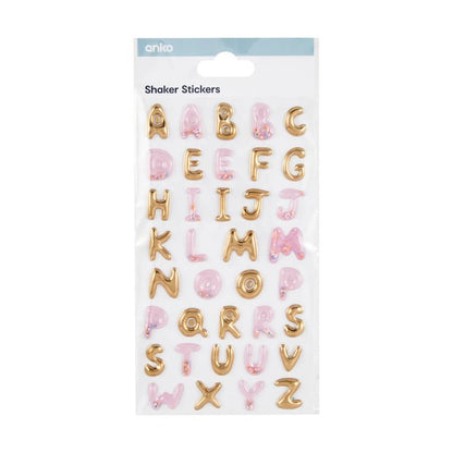 Shaker Stickers, Alphabet - Anko