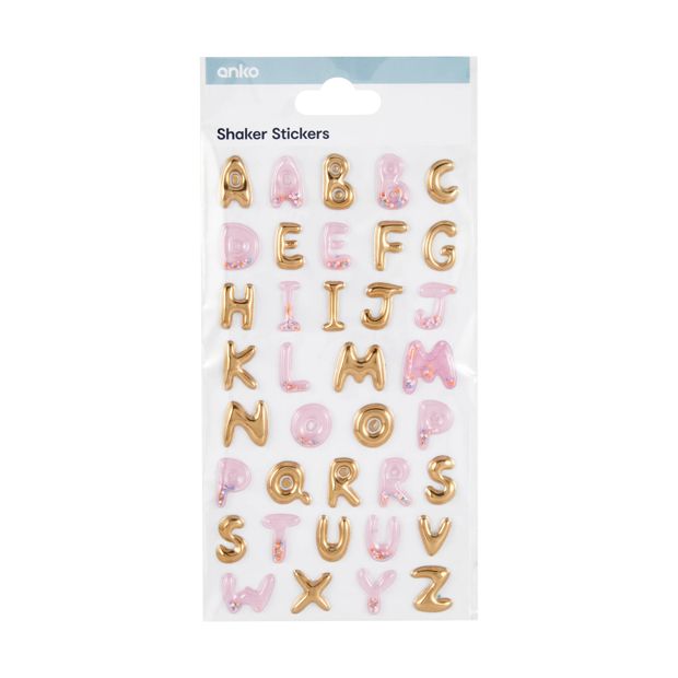Shaker Stickers, Alphabet - Anko