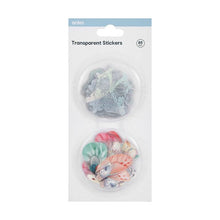 85 Pack Transparent Stickers, Butterfly - Anko