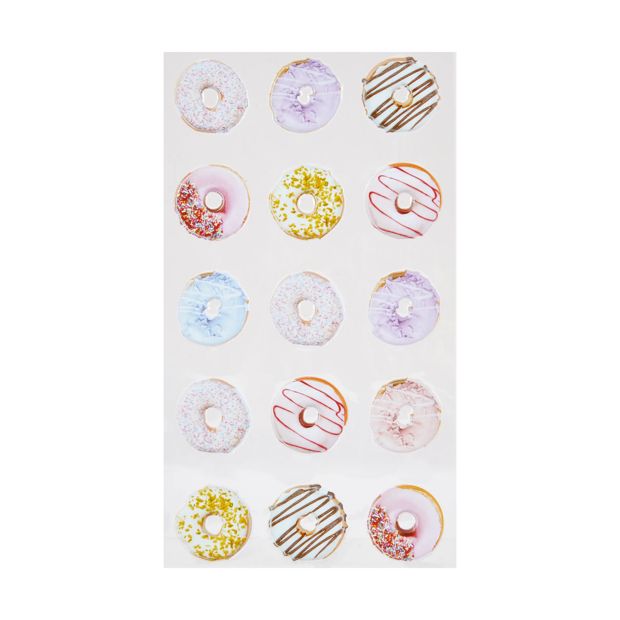 Puffy Stickers Sheet, Donut - Anko