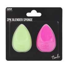 2 Pack Blender Sponge, Pink and Green - OXX Cosmetics