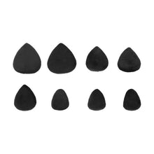 8 Pack Powder Puffs, Black - OXX Cosmetics