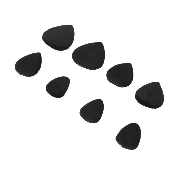 8 Pack Powder Puffs, Black - OXX Cosmetics