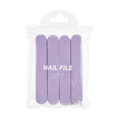 20 Piece Nail File Set, Purple - OXX Cosmetics