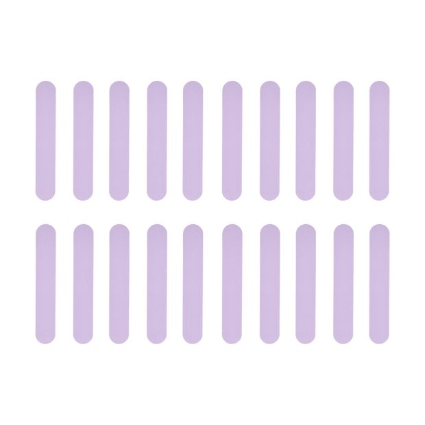 20 Piece Nail File Set, Purple - OXX Cosmetics