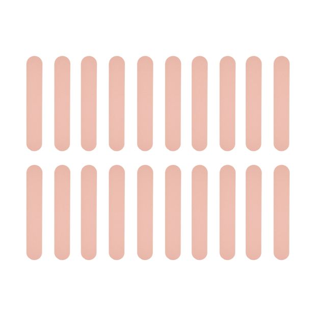 20 Piece Nail File Set, Peach - OXX Cosmetics