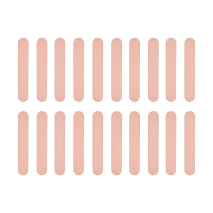 20 Piece Nail File Set, Peach - OXX Cosmetics