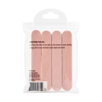 20 Piece Nail File Set, Peach - OXX Cosmetics